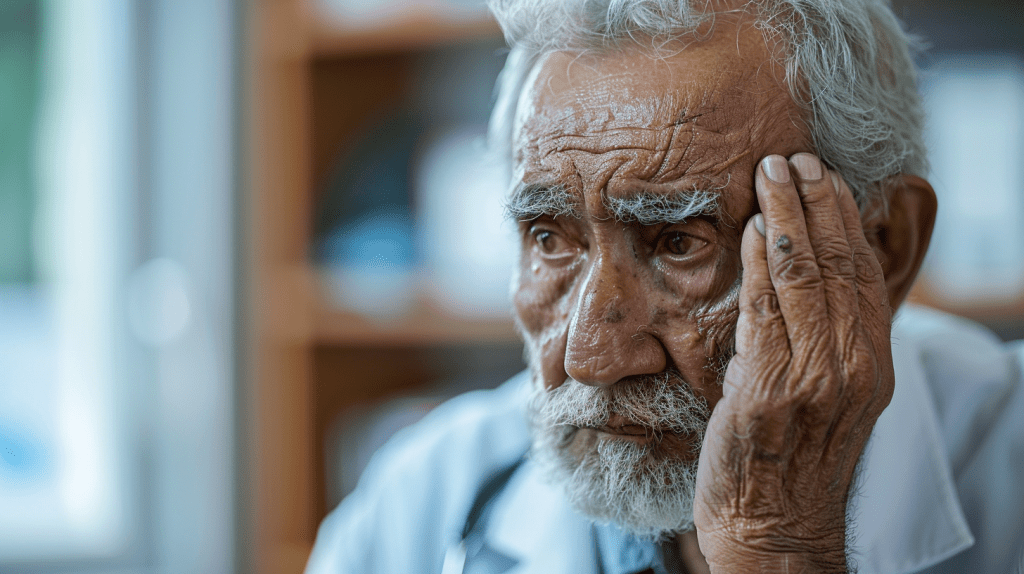 Older patient speaking with a doctor about why he needs to schedule another appointment